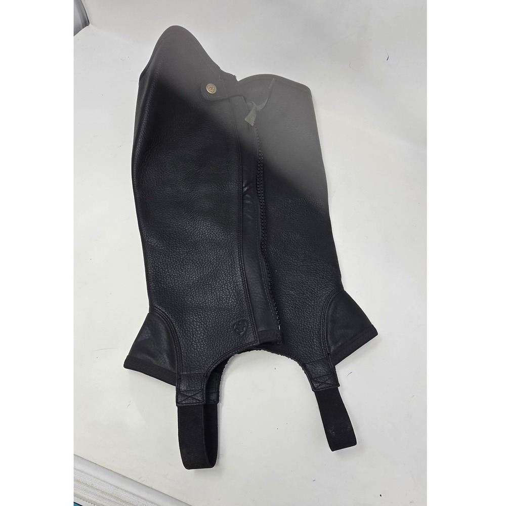 Ariat Concord Half Chap MS Black Equestrian Riding Western Rugged